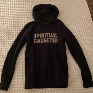 Spiritual Gangster small black hooded sweatshirt